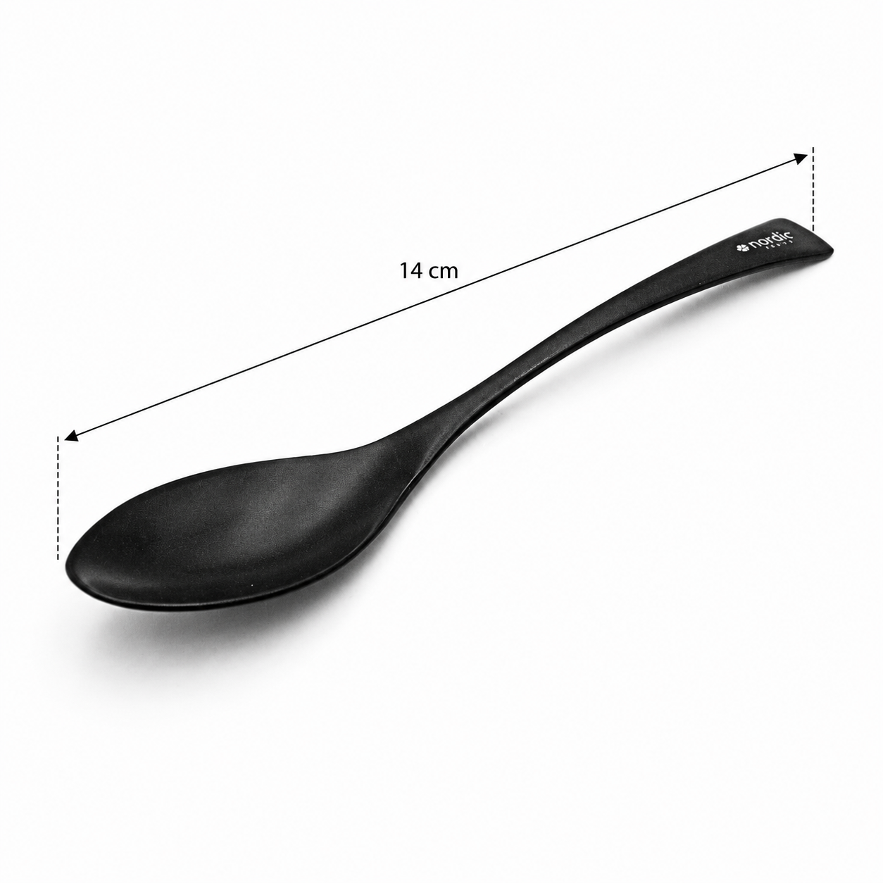quenelle spoon kit curvey handle, jet black
