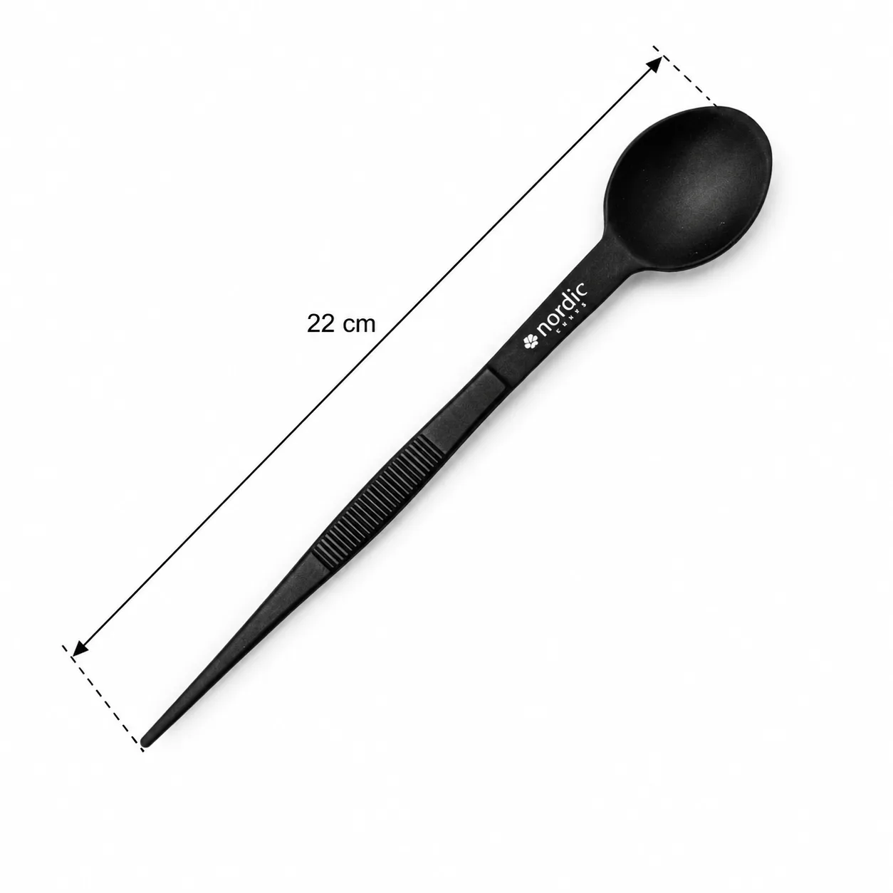 tasting spoon/tweezer 19cm jet black