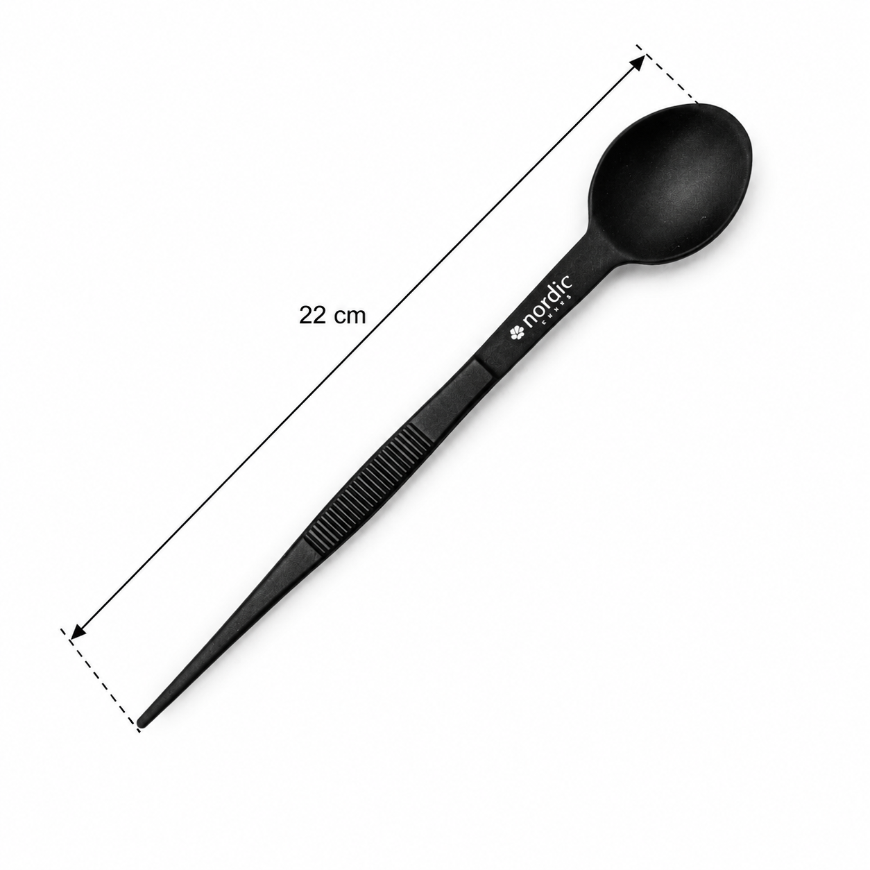 tasting spoon/tweezer 19cm jet black