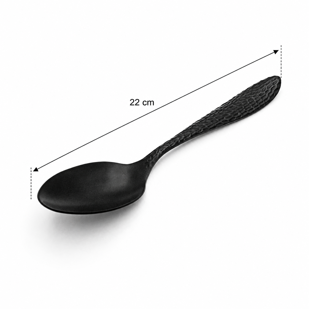 quenelle spoon texture l jet black