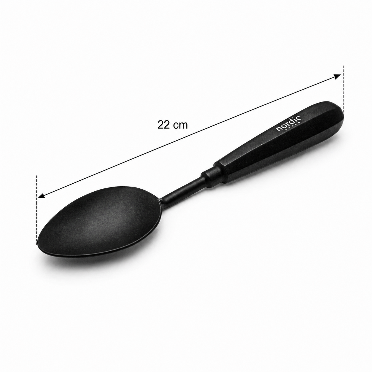 quenelle spoon large jet black