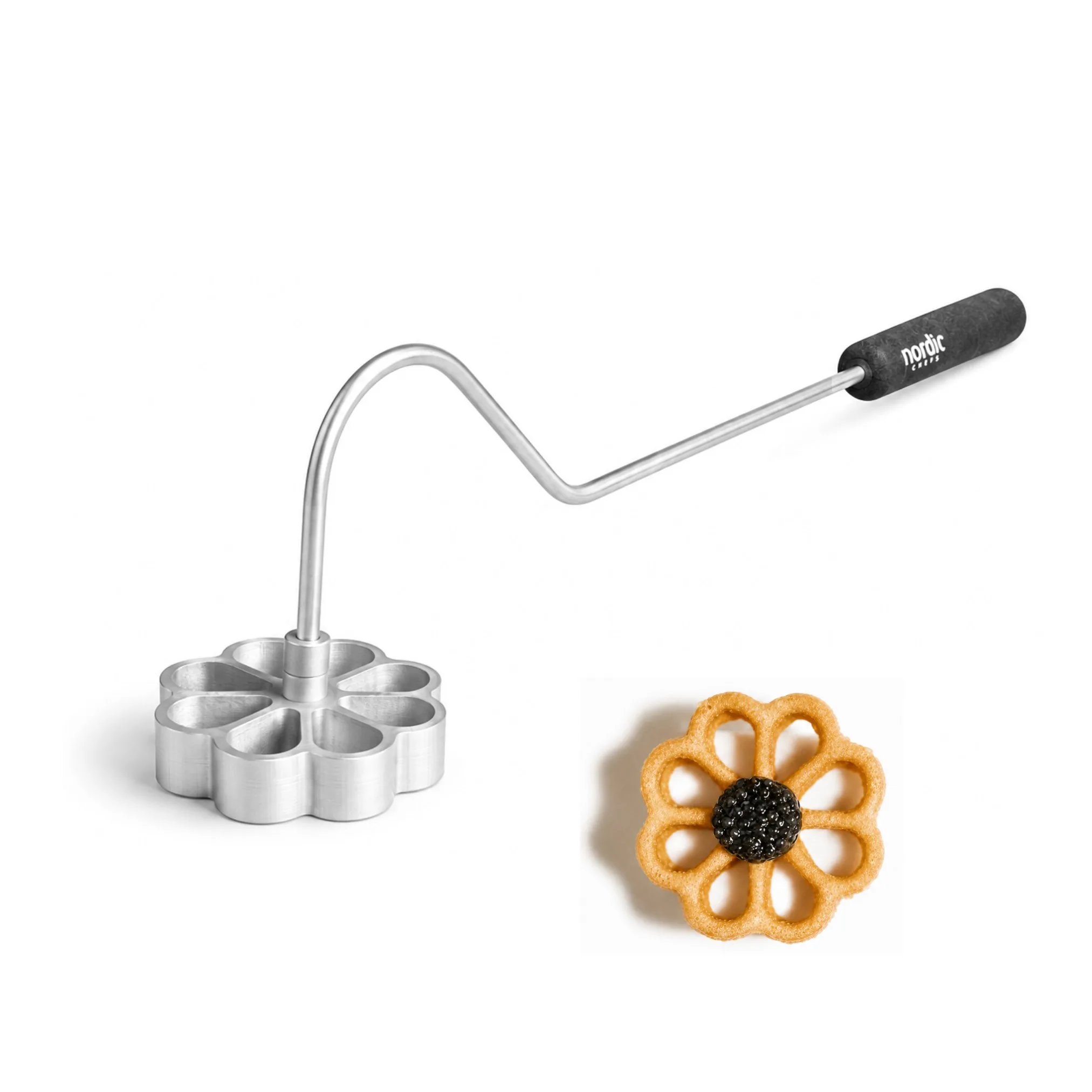rosette iron med ett handtag