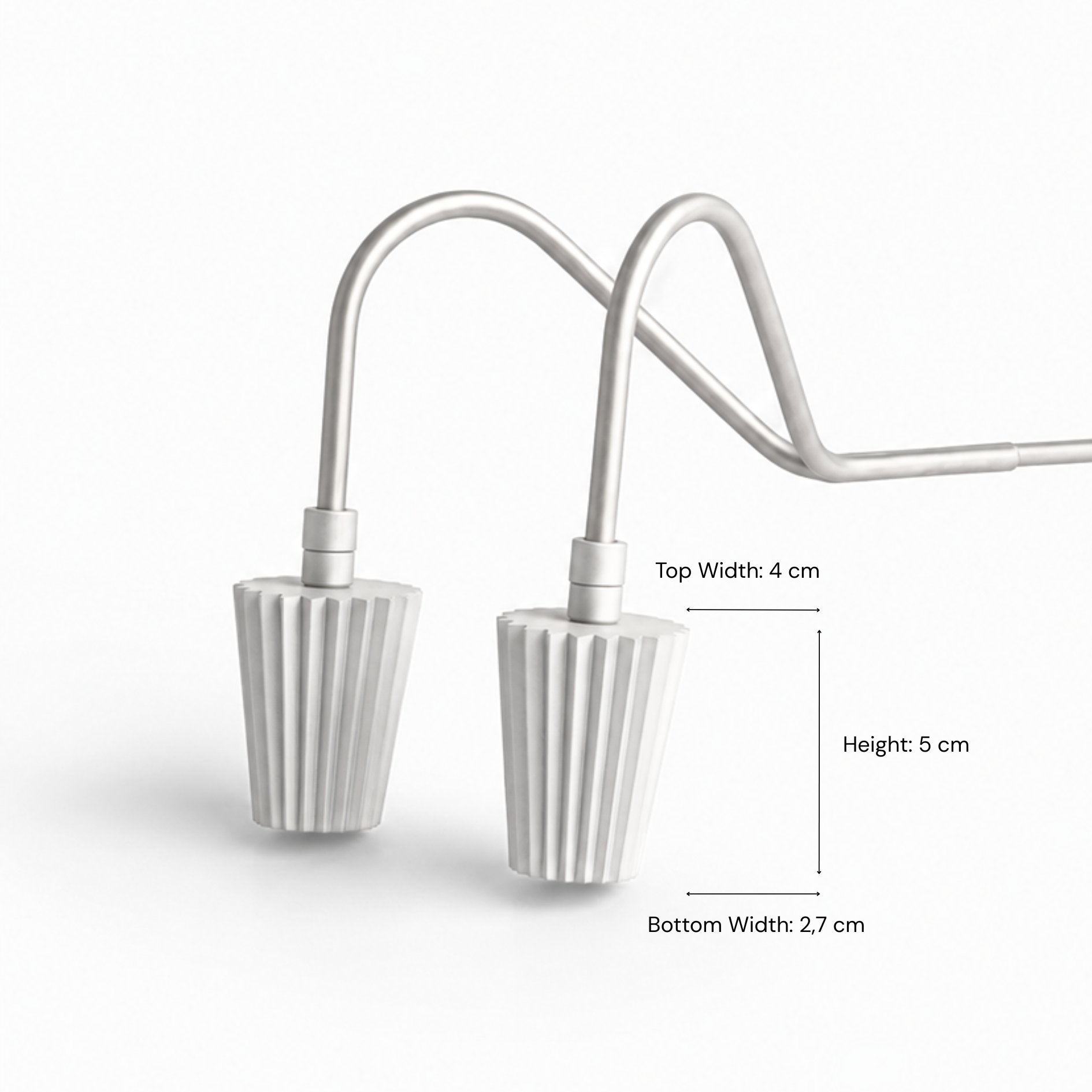 Double Croustade Iron head dimensions and size reference