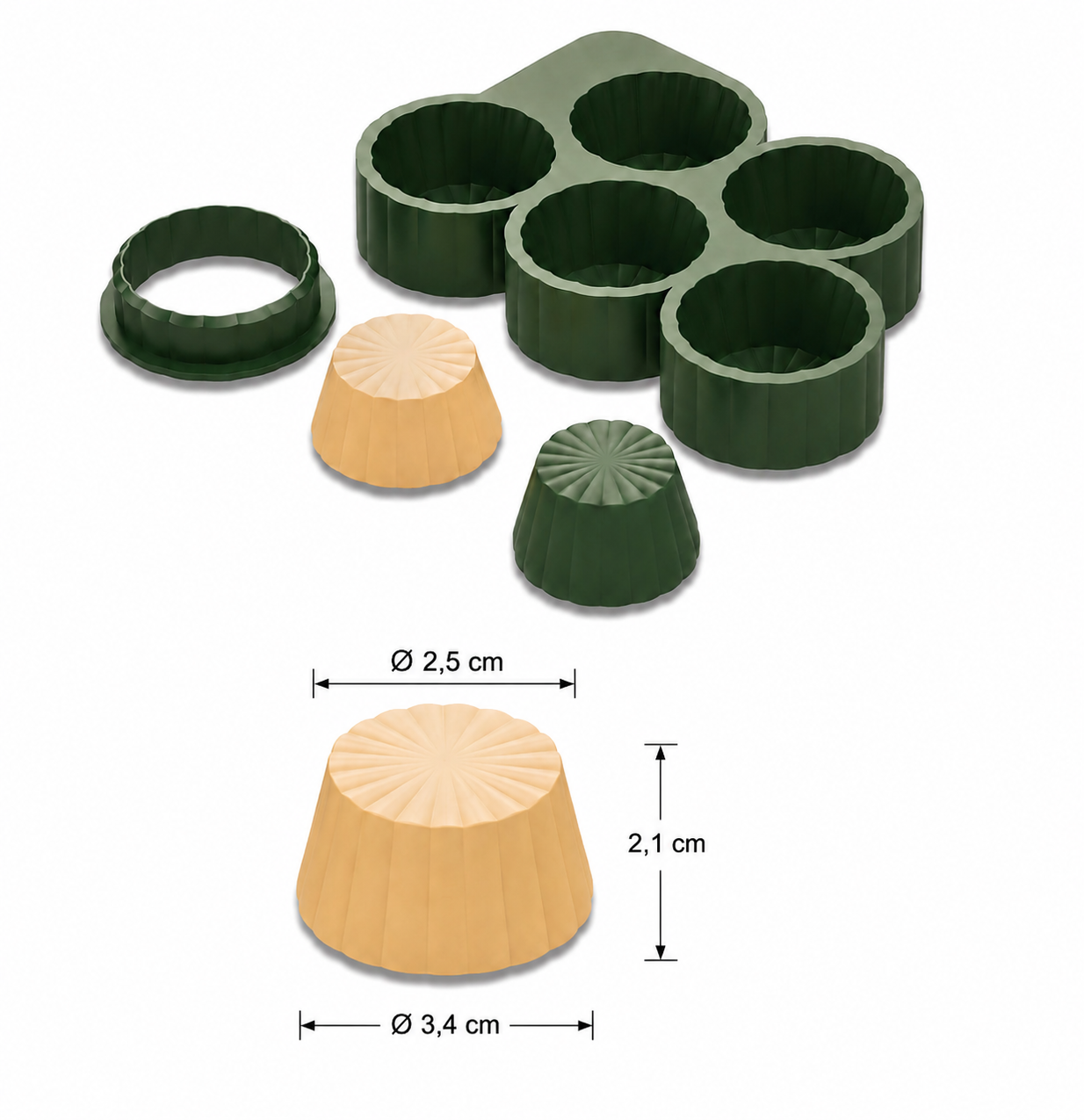 klassieke tartelette set