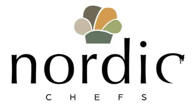 Nordic Chefs logo with chef hat design
