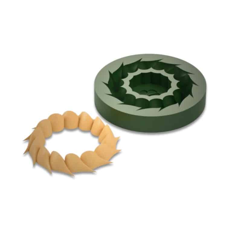 Green baking mold with star shape cut-outs