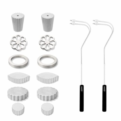 6-Piece Double Rosette Iron & Bunuelo Mold Set