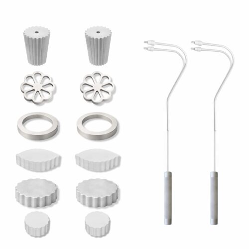 Juego de 6 Piezas de Plancha con Doble Roseta y Molde Bunuelo<span> - </span>Steel