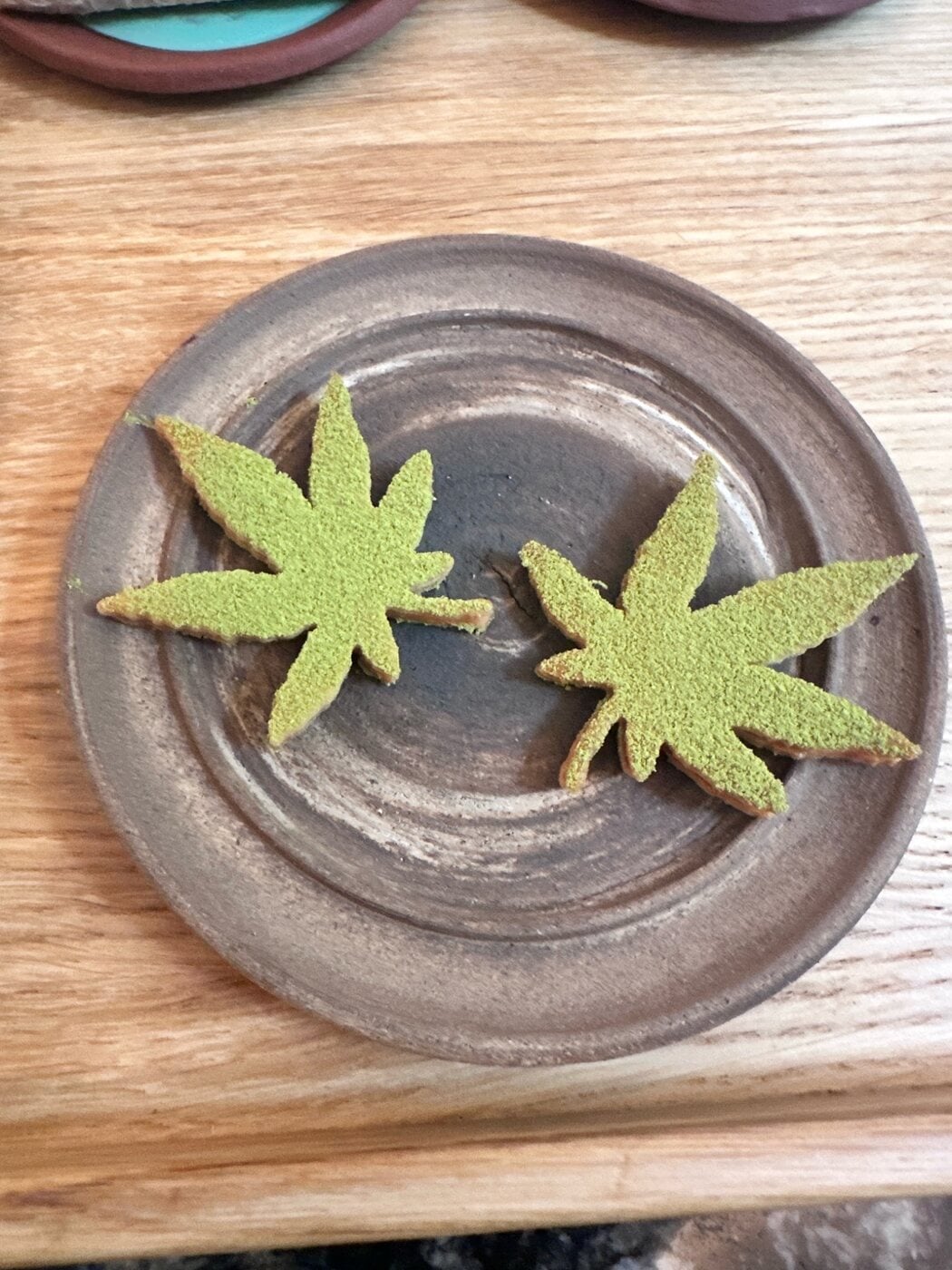 Custom hemp leaf silicone mold developed for Restaurant MOTA